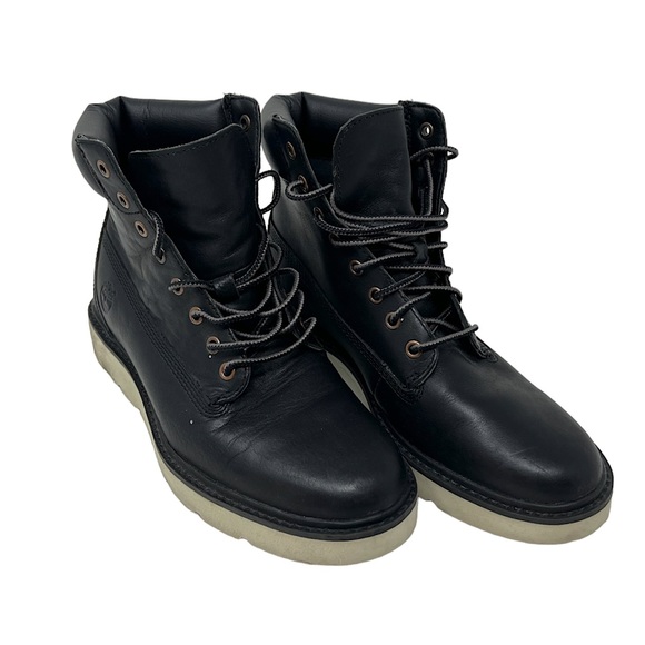 Timberland Shoes - Timberland Lace Up black leather Ankle boots Size 6.5W